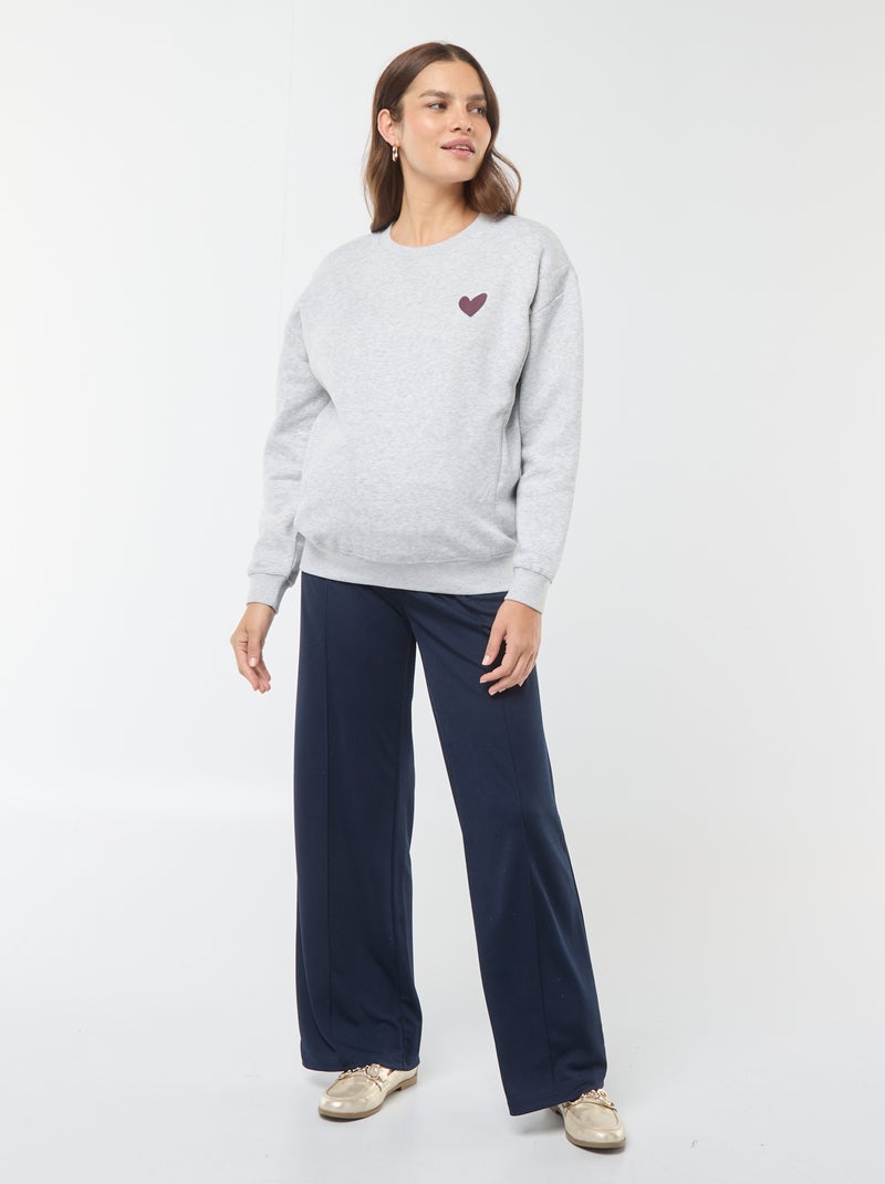 Rechte zwangerschapsbroek Blauw - Kiabi
