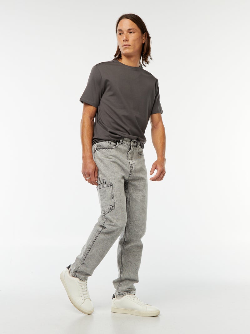 Rechte/regular-fit 5-pocket-jeans Grijs - Kiabi