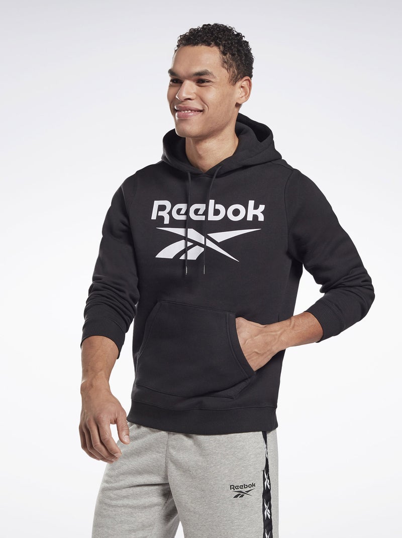 Reebok-sweater met capuchon ZWART - Kiabi