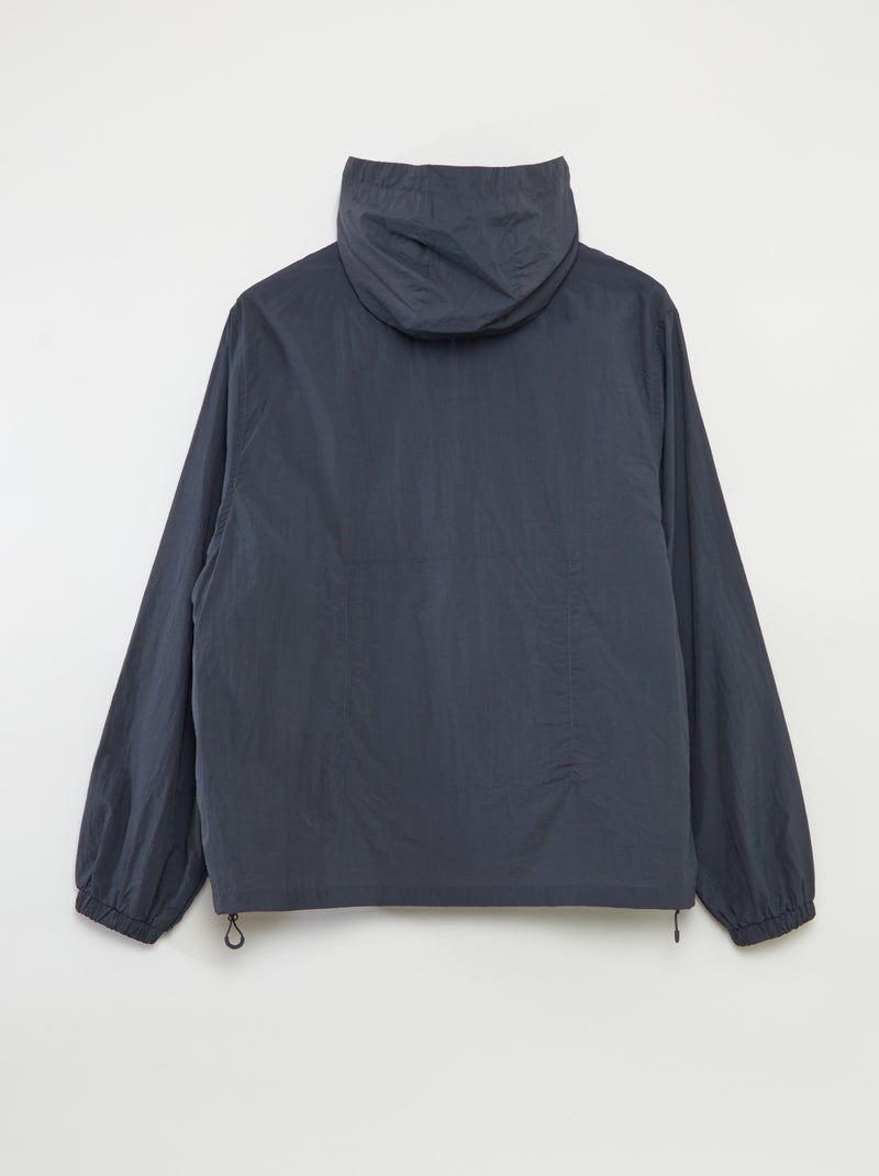 Regenjas met capuchon - collectie gemakkelijk aan te trekken BLAUW - Kiabi