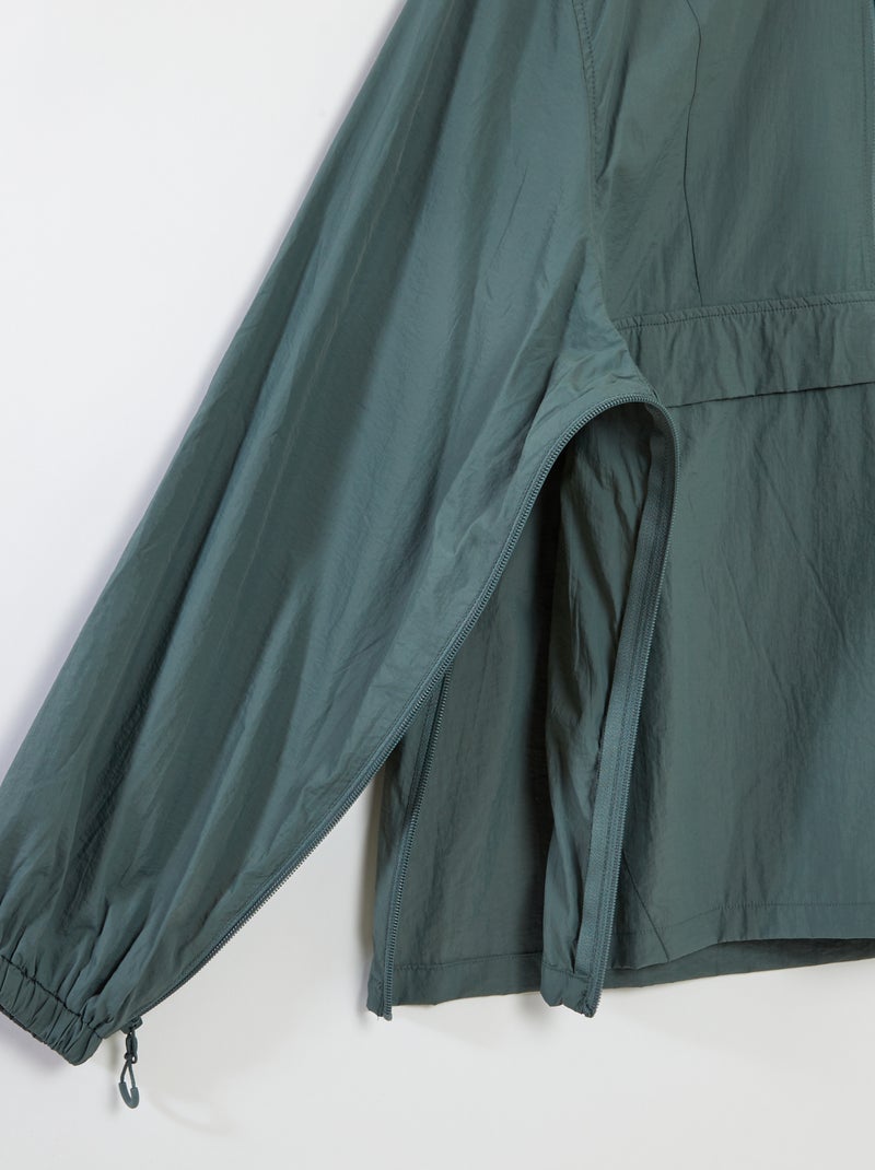 Regenjas met capuchon - collectie gemakkelijk aan te trekken GROEN - Kiabi