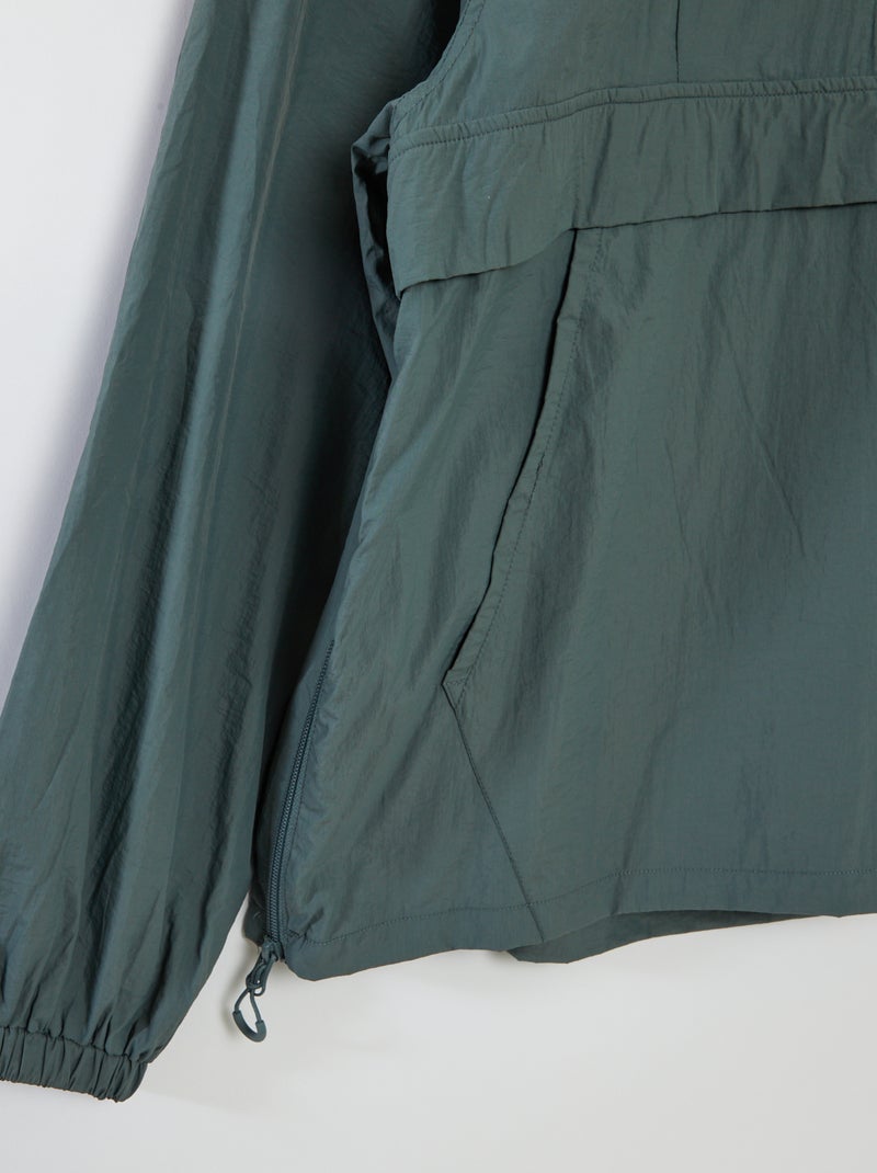 Regenjas met capuchon - collectie gemakkelijk aan te trekken GROEN - Kiabi
