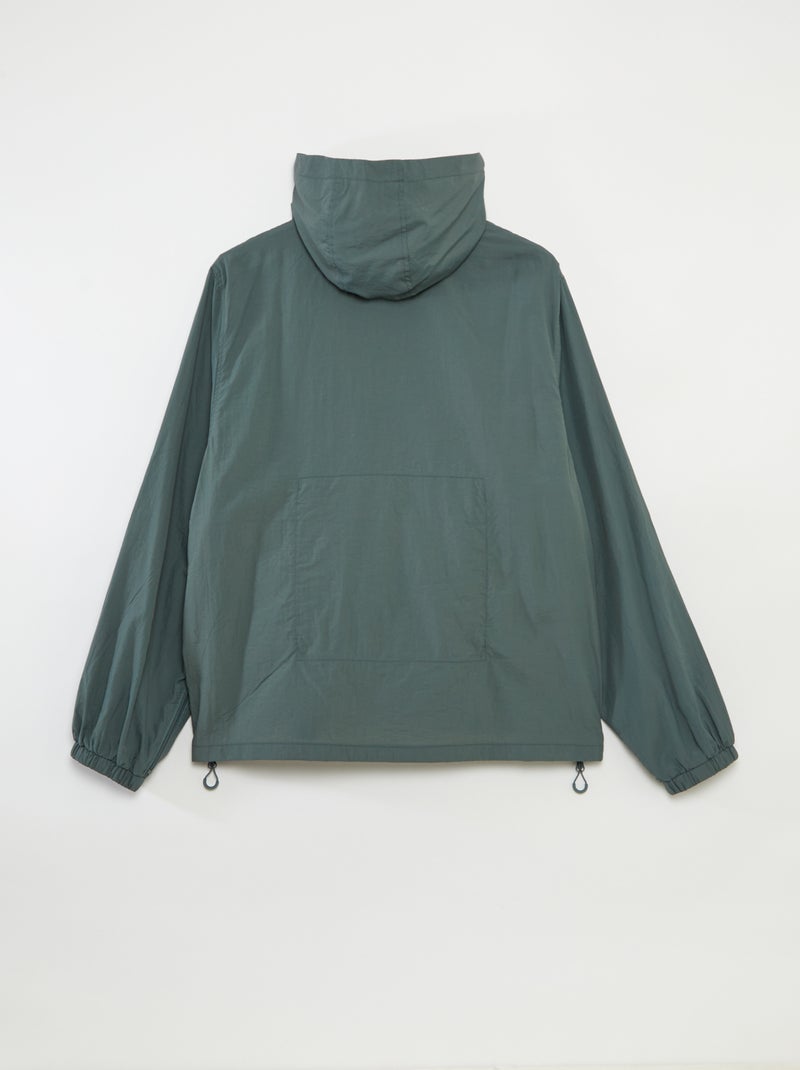 Regenjas met capuchon - collectie gemakkelijk aan te trekken GROEN - Kiabi