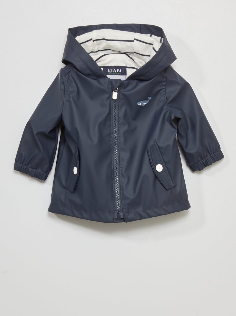Regenjas met capuchon WIT - Kiabi
