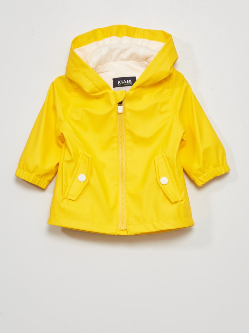 Regenjas met capuchon WIT - Kiabi