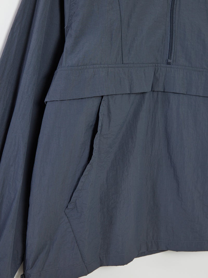 Regenjasje met capuchon - So Easy BLAUW - Kiabi