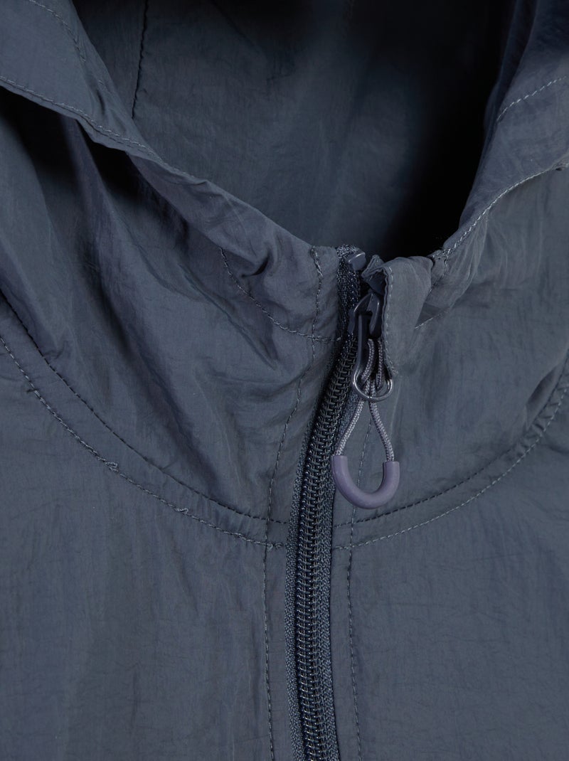 Regenjasje met capuchon - So Easy BLAUW - Kiabi