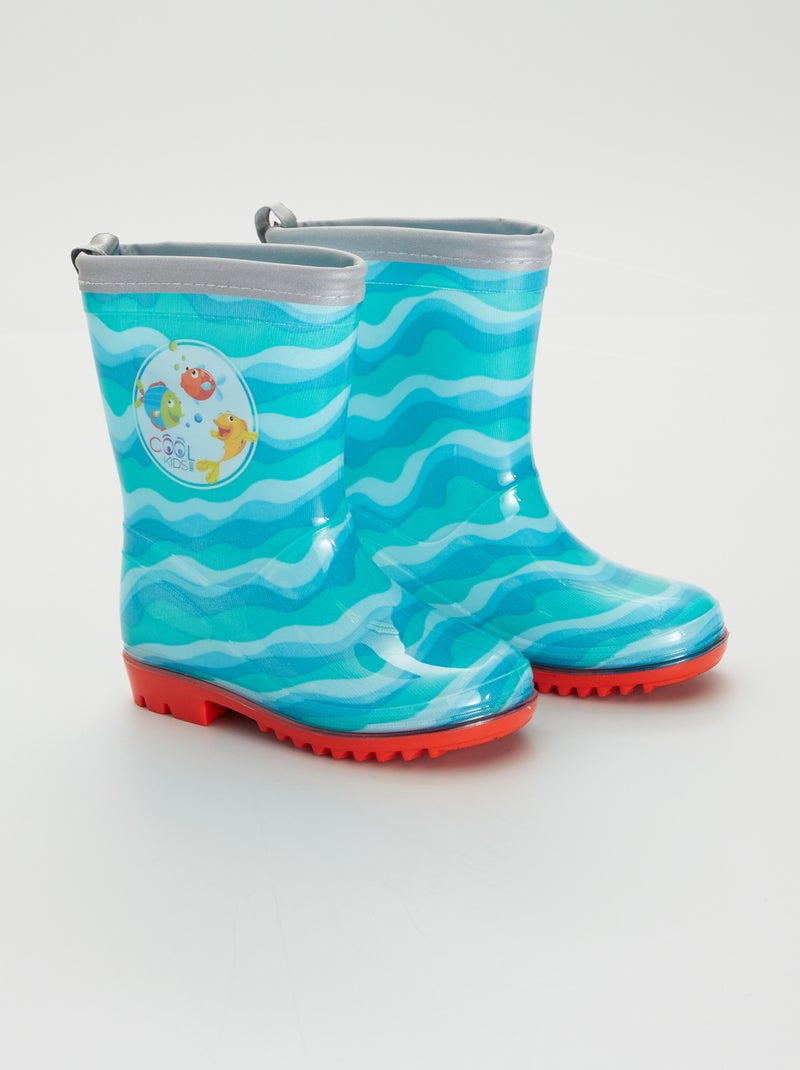 Regenlaarzen BLAUW - Kiabi