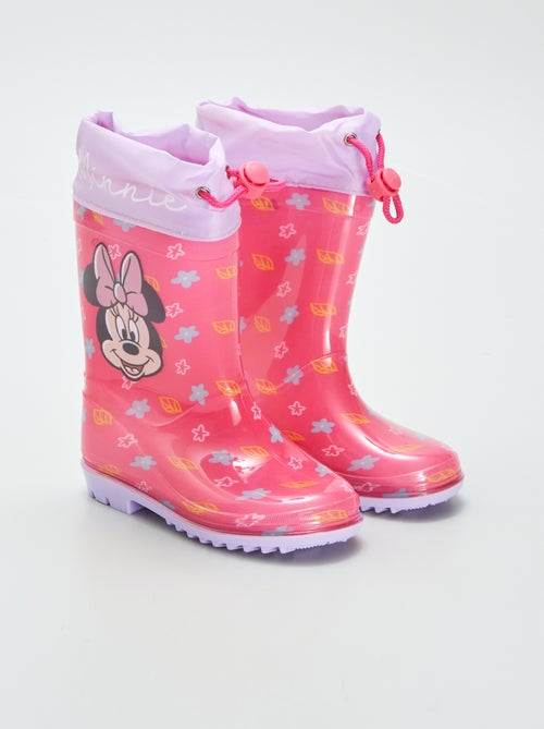 Regenlaarzen met Minnie-print - Kiabi