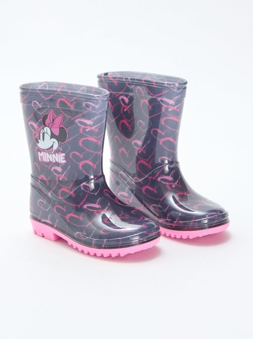 Regenlaarzen met Minnie-print - Kiabi