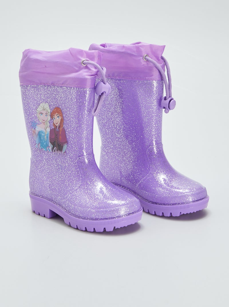 Regenlaarzen met pailletten 'Frozen' ROSE - Kiabi