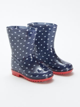 Regenlaarzen met stippenmotief