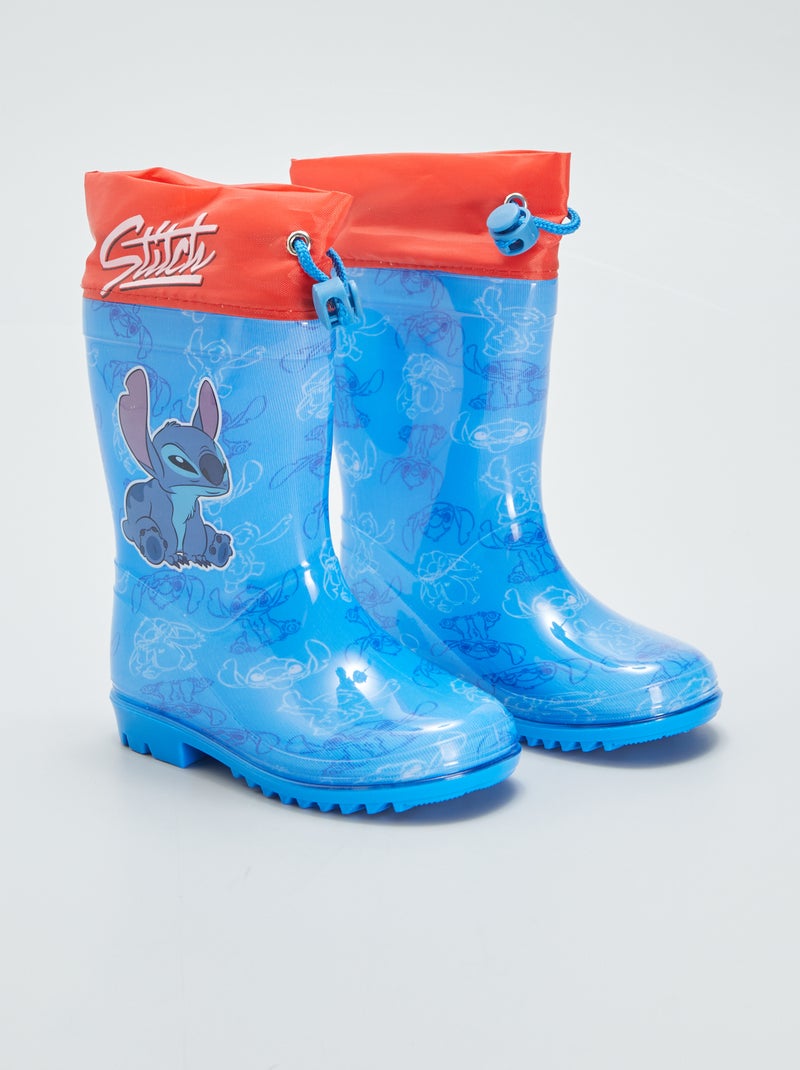 Regenlaarzen 'Stitch' BLAUW - Kiabi