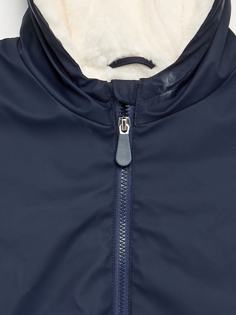 Regenponcho - gemakkelijk aan te trekken collectie Blauw - Kiabi