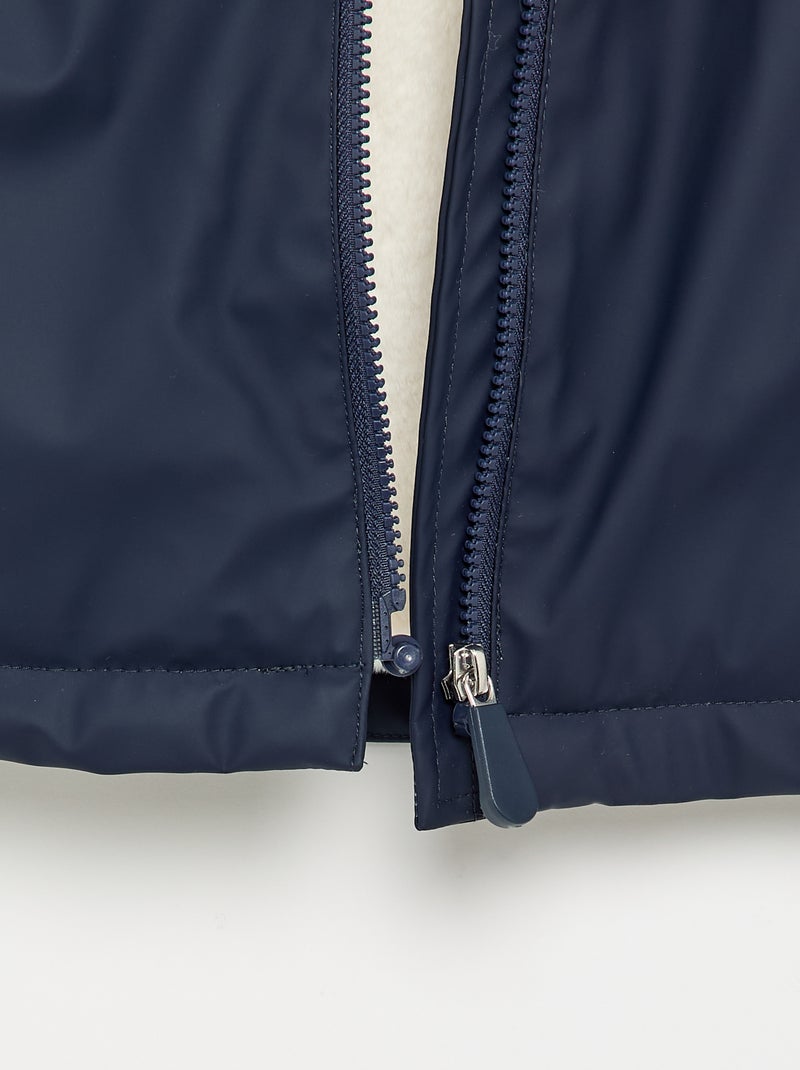 Regenponcho - gemakkelijk aan te trekken collectie Blauw - Kiabi