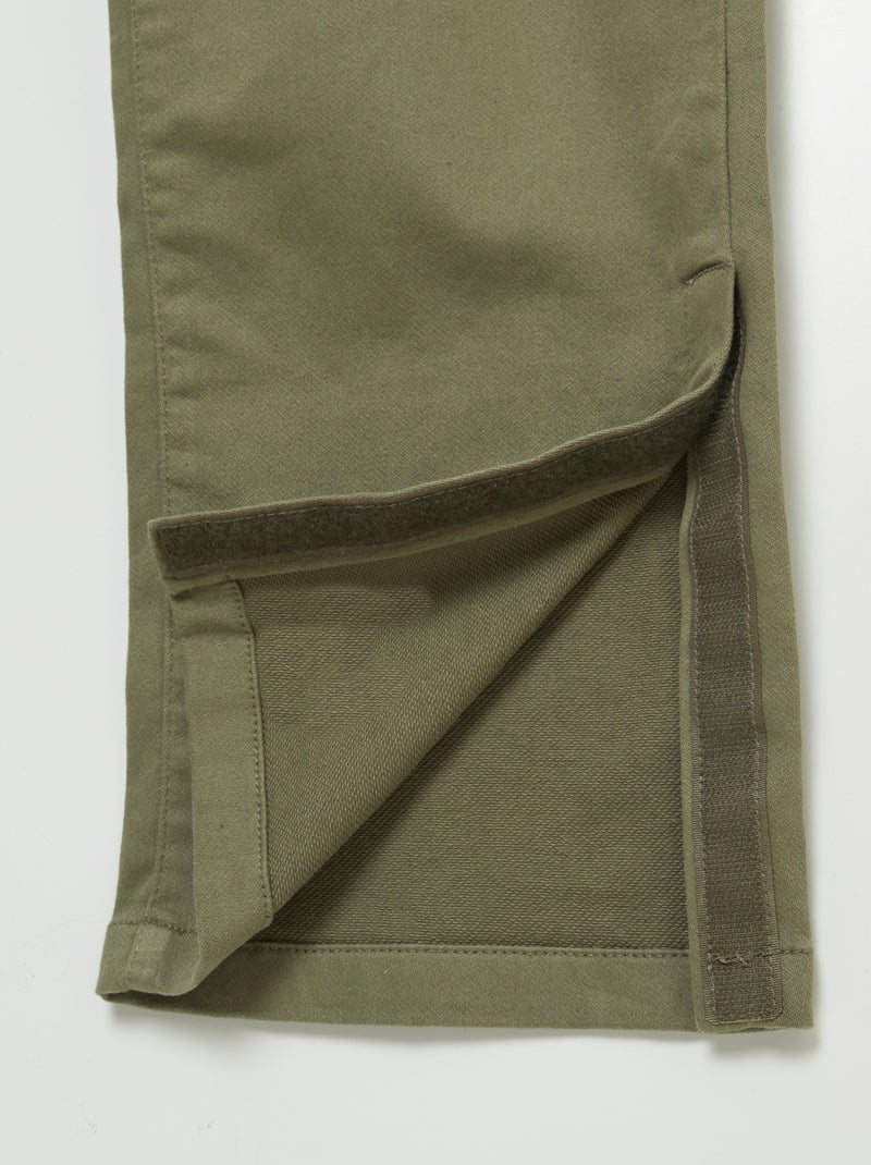 Regular broek met klepzakken - gemakkelijk aan te trekken collectie groen - Kiabi