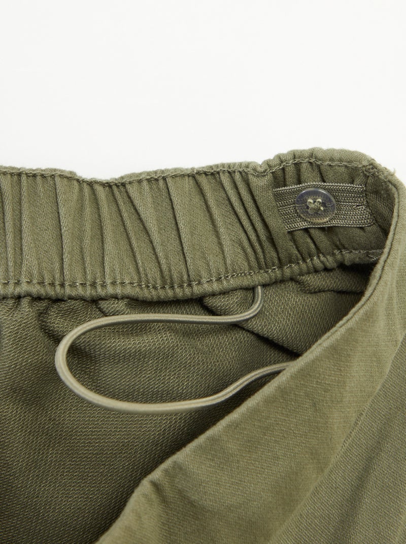 Regular broek met klepzakken - gemakkelijk aan te trekken collectie groen - Kiabi
