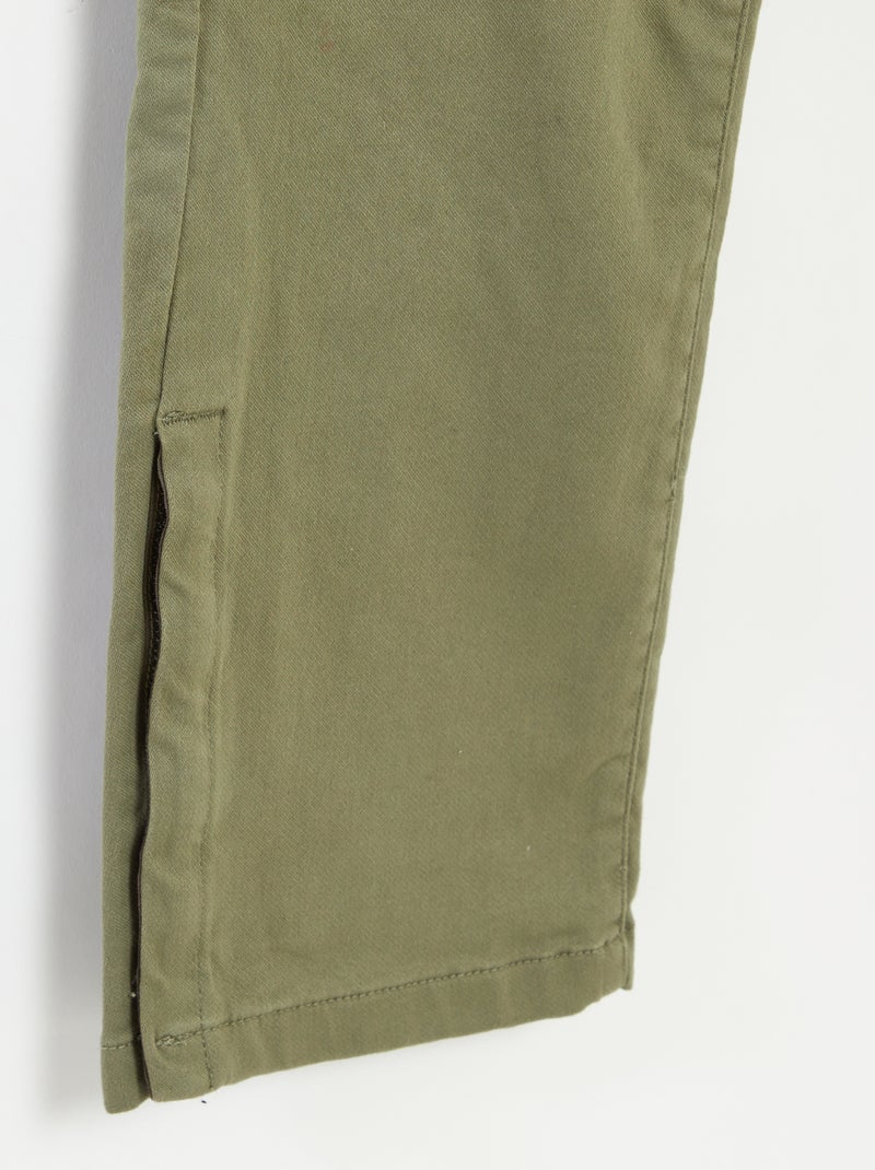 Regular broek met klepzakken - gemakkelijk aan te trekken collectie groen - Kiabi