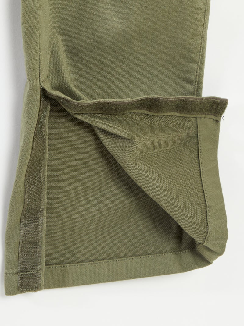 Regular broek met klepzakken - gemakkelijk aan te trekken collectie groen - Kiabi