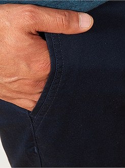 Regular chinobroek van piquétricot - Kiabi