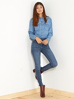 Regular denim blouse - Kiabi