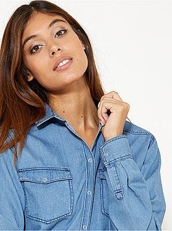 Regular denim blouse - Kiabi