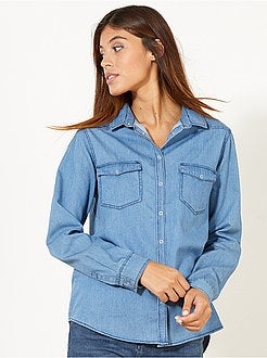 Regular denim blouse - Kiabi