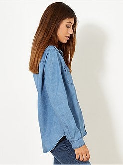 Regular denim blouse - Kiabi