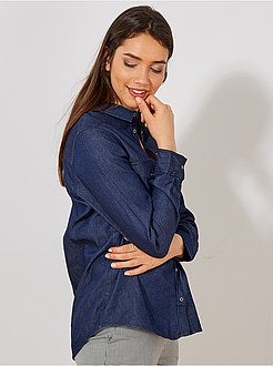 Regular denim blouse - Kiabi