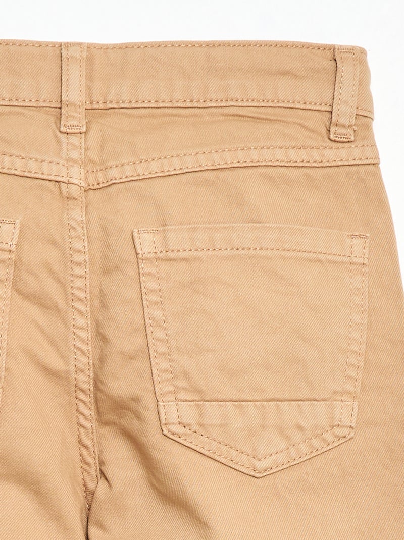 Regular fit 5-pocket broek Biege - Kiabi