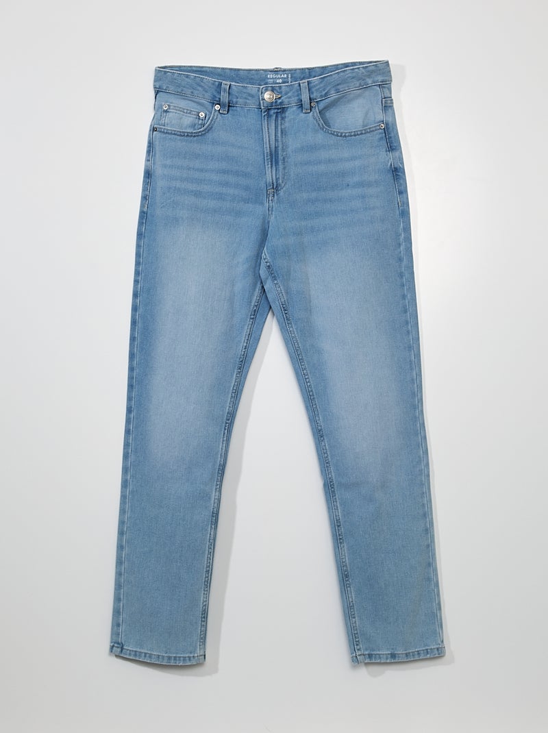 Regular-fit 5-pocketjeans BLAUW - Kiabi