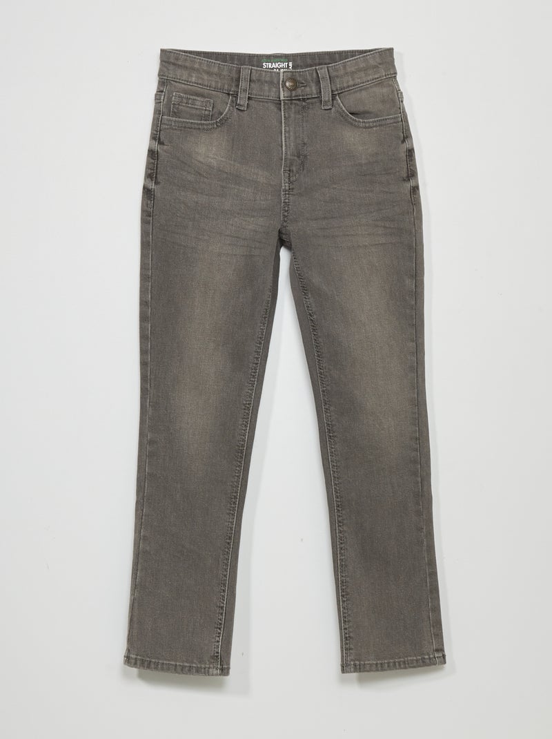 Regular-fit 5-pocketjeans GRIJS - Kiabi