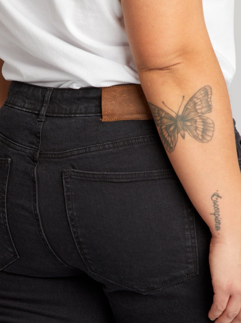 Regular-fit 5-pocketjeans L30 ZWART - Kiabi