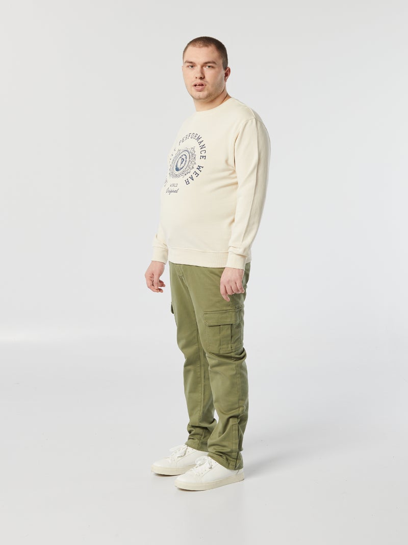Regular-fit broek broek met klepzakjes - So Easy groen - Kiabi