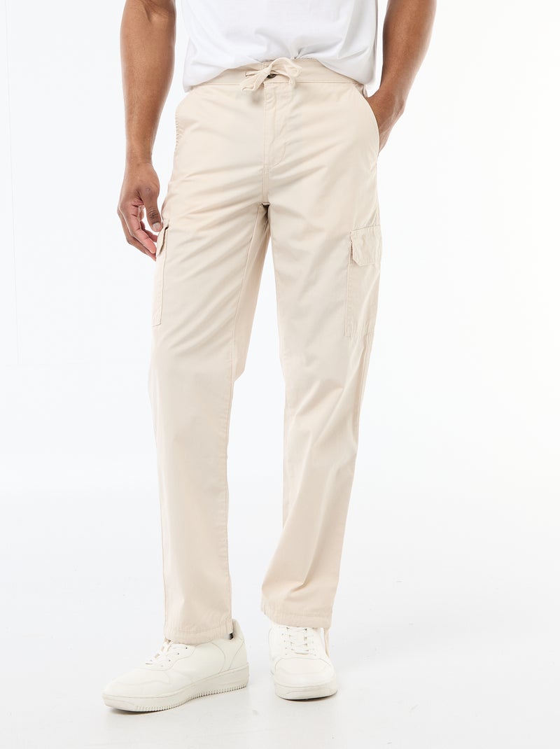 Regular fit-broek met meerdere zakken Grijs - Kiabi