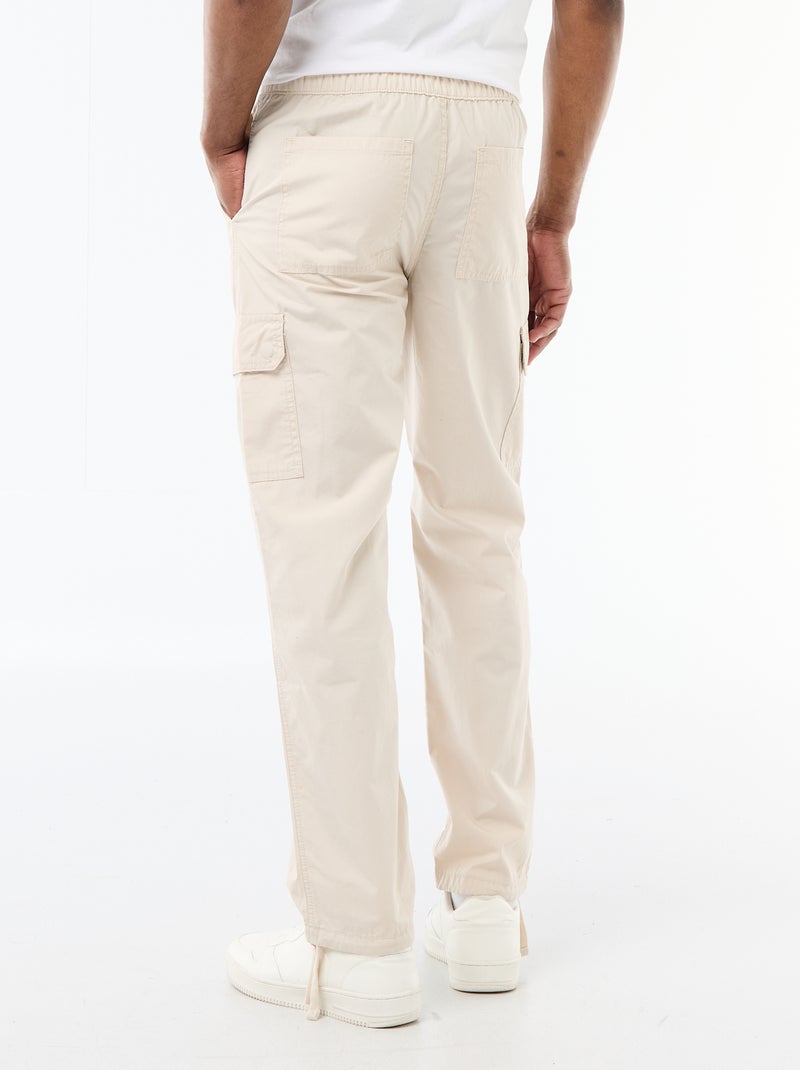 Regular fit-broek met meerdere zakken Grijs - Kiabi