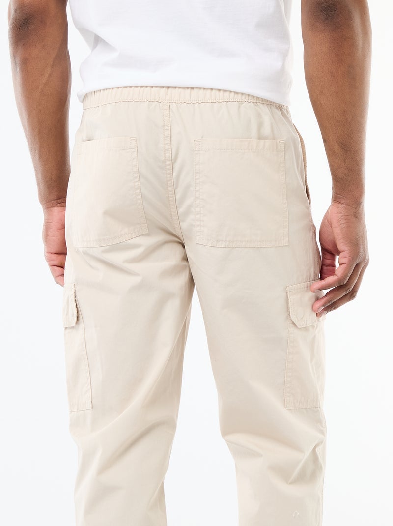 Regular fit-broek met meerdere zakken Grijs - Kiabi