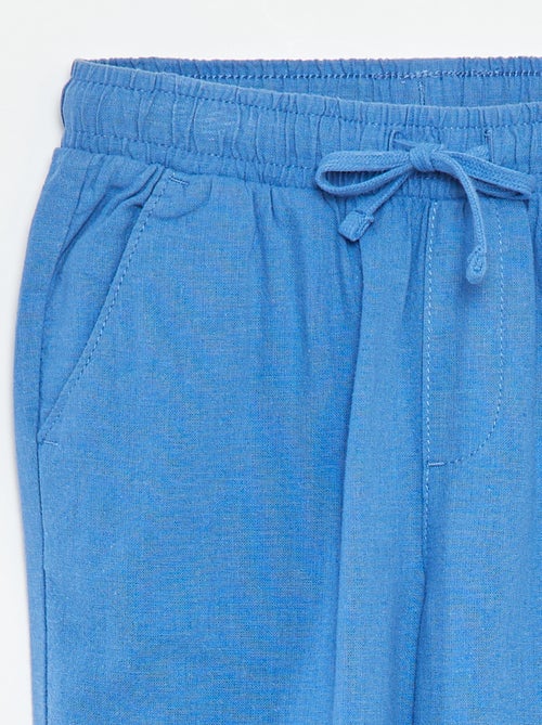 Regular-fit broek van linnen - Kiabi