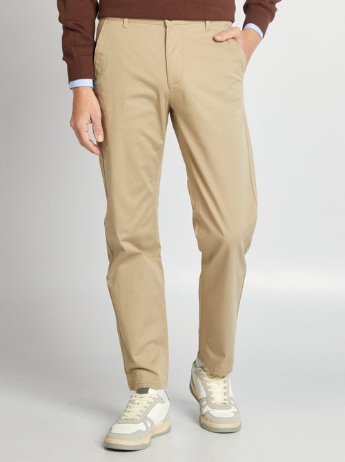 Regular-fit chino broek - L32 - Kiabi