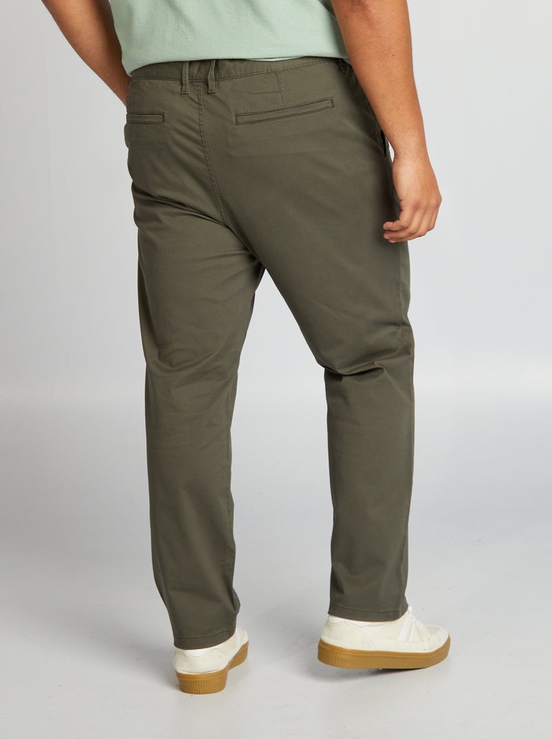 Regular-fit chino L32 KAKI - Kiabi