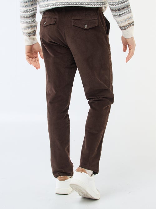 Regular fit chino van ribfluweel - Kiabi