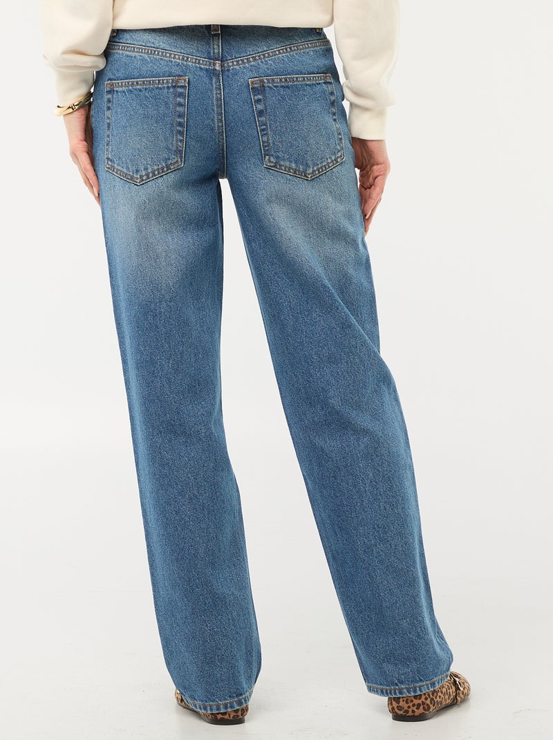 Regular fit denim broek van katoen - L34 Blauw - Kiabi
