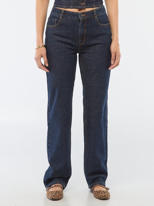 Regular fit denim broek van katoen - L34 - Kiabi