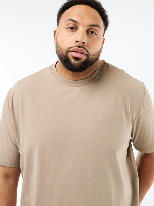 Regular-fit, effen T-shirt - Kiabi