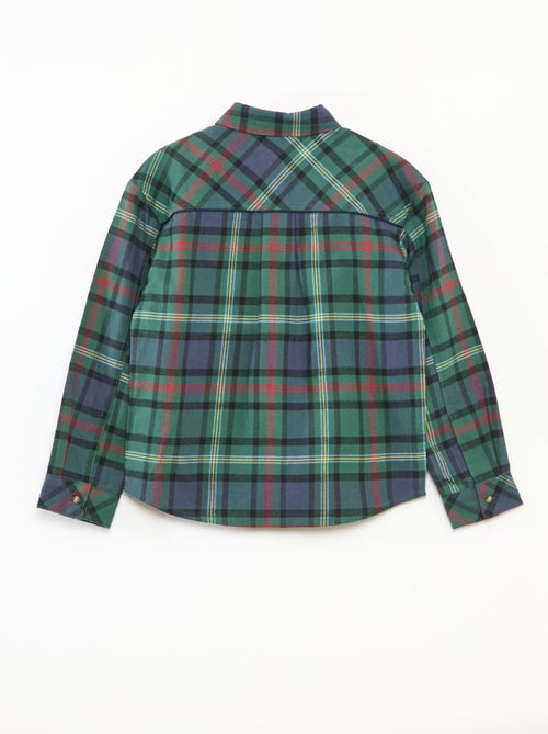 Regular fit geruit katoenen overhemd 'Kiabi & Catherine Painvin' - Kiabi