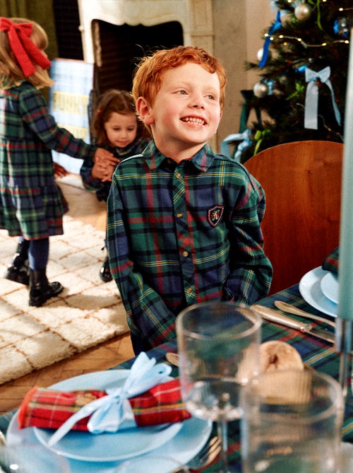 Regular-fit, geruit, katoenen overhemd | Kiabi X Catherine Painvin - Kiabi