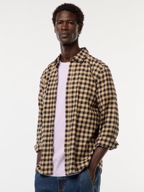 Regular-fit, geruit overhemd - Kiabi