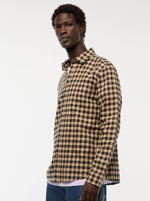 Regular-fit, geruit overhemd - Kiabi