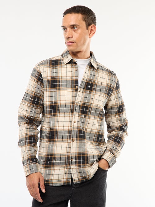 Regular-fit, geruit overhemd - Kiabi