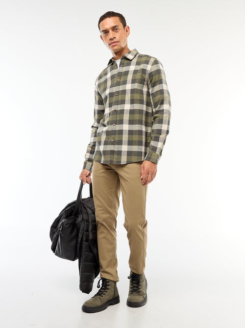 Regular-fit, geruit overhemd - Kiabi